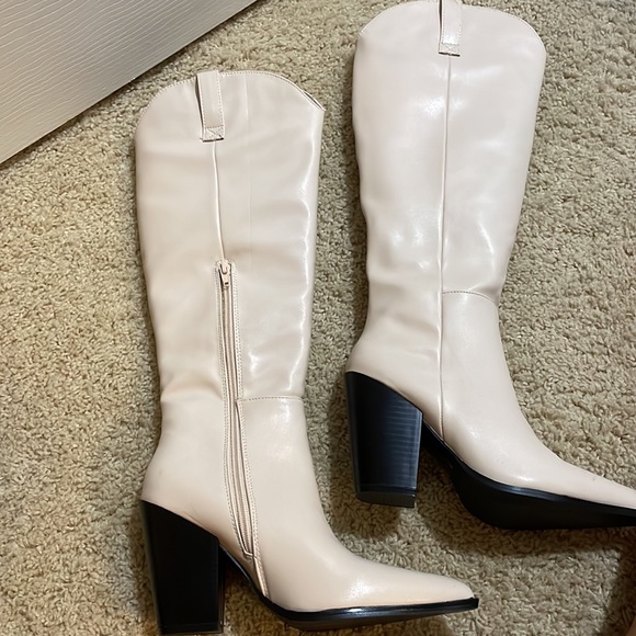 S3 - White western cowboy cream boots Never worn - Picture 13 of 13